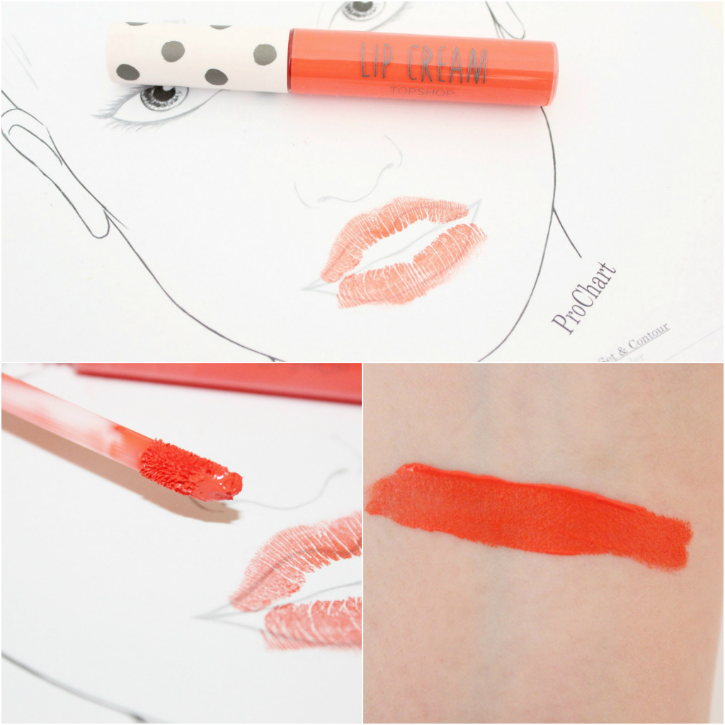 topshop lip cream in pout review and swatches